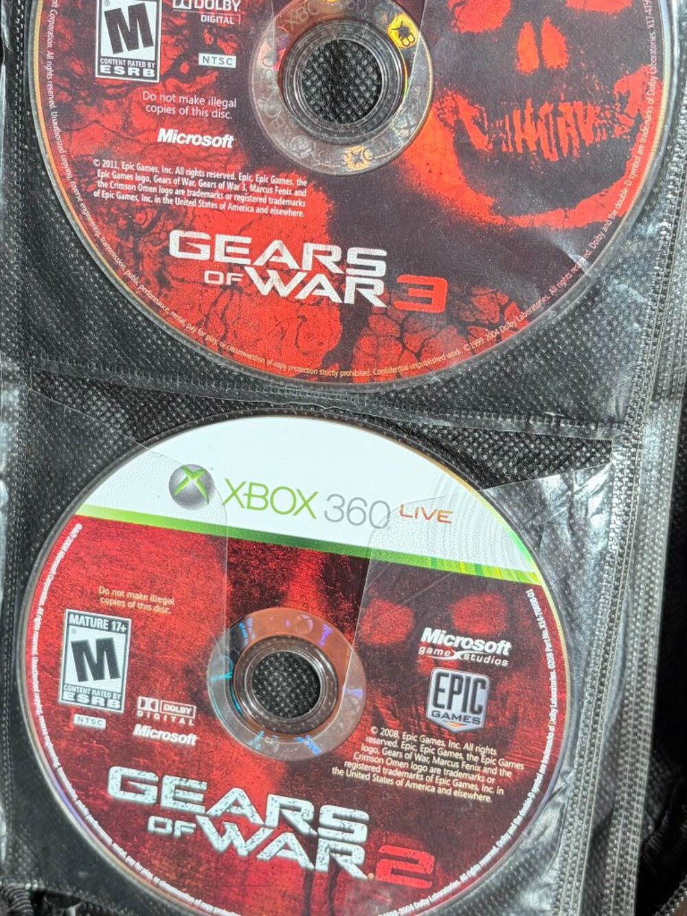 Lot of 18 Xbox 360 games 2 Xbox Games bundle Disc Only - Comes w/ Carrying Case